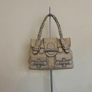 Authentic Valentino Garavani Shoulder Bag in Light Tan/Creme